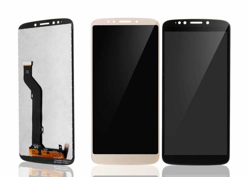 S-0186 FRONTAL MOTOROLA MOTO E5 PLUS (XT-1924) SEM ARO PRETO ORIGINAL CHINA IPS