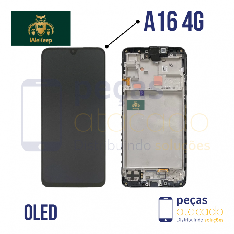 S-0690 FRONTAL SAMSUNG A16 4G (SM-A165F) (SM-165M)  COM ARO WE KEEP OLED