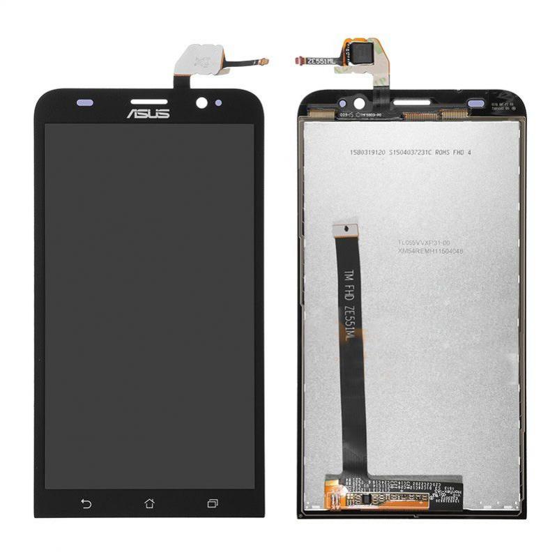 FRONTAL ASUS ZENFONE 2 (ZE551ML) SEM ARO PRETO ORIGINAL CHINA IPS