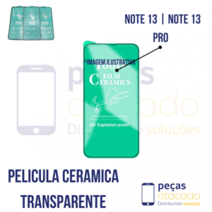 P-0285 PELICULA XIAOMI REDMI NOTE 13 | NOTE 13 PRO | POCO M6 PRO 4G CERAMICA TRANSPARENTE