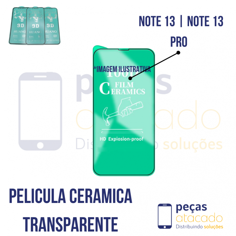 P-0285 PELICULA XIAOMI REDMI NOTE 13 | NOTE 13 PRO | POCO M6 PRO 4G CERAMICA TRANSPARENTE