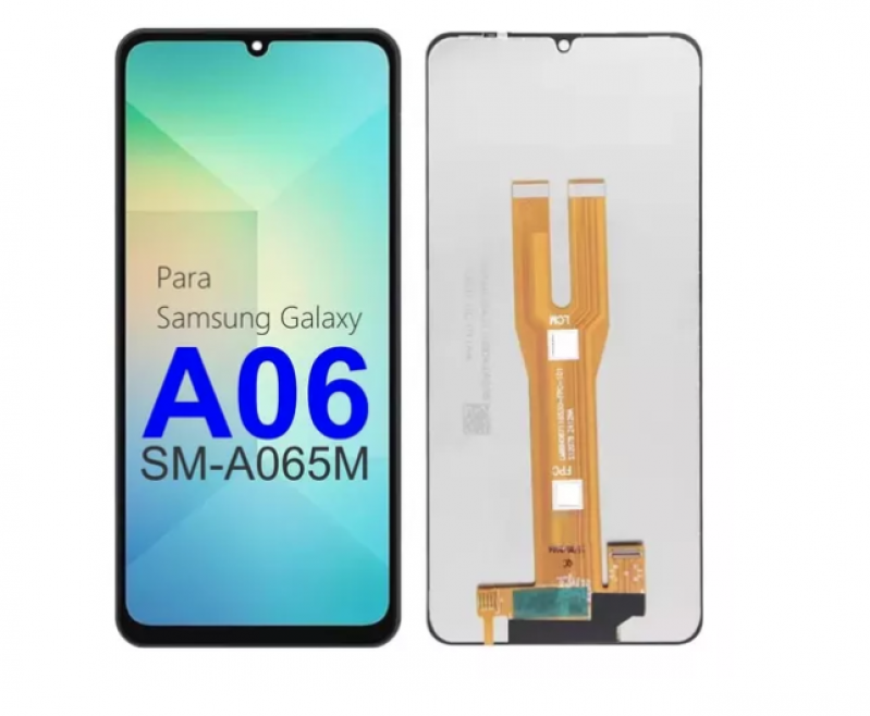 S-0686 FRONTAL SAMSUNG A06 4G (SM-A065) SEM ARO PRETO CHINA IPS