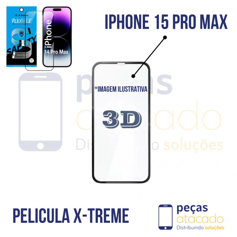 P-0446 PELICULA IPHONE 15 PRO MAX X-TREME COVER