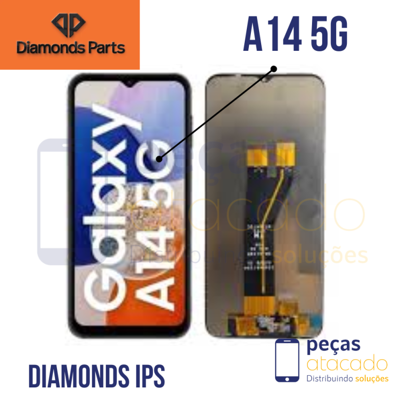 S-1046 FRONTAL SAMSUNG A14 5G (SM-A14U) SEM ARO DIAMONDS IPS
