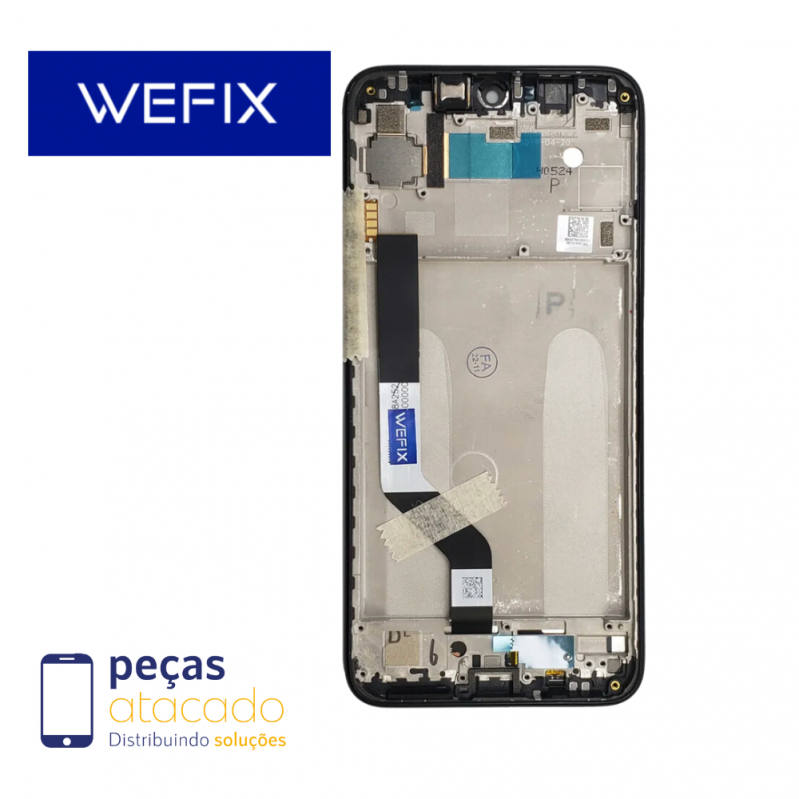 S-0508 FRONTAL XIAOMI NOTE 7 (M1901F7G) COM ARO AZUL WEFIX IPS