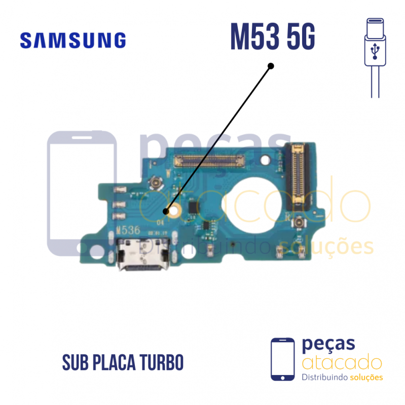 SB-0082 SUB PLACA DE CARGA SAMSUNG M53 (SM-M536) TURBO