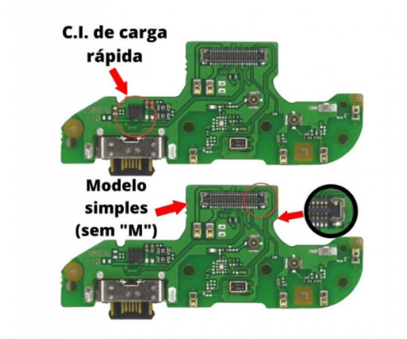 SUB PLACA DE CARGA MOTOROLA MOTO G8 PLAY VERSÃO M ORIGINAL