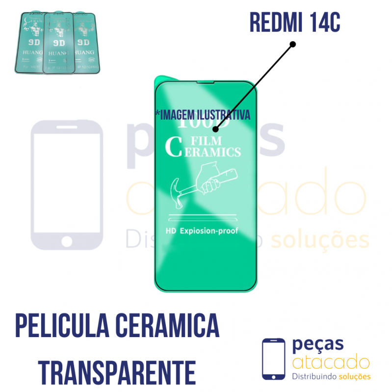P-0736 PELICULA XIAOMI REDMI 14C CERAMICA TRANSPARENTE