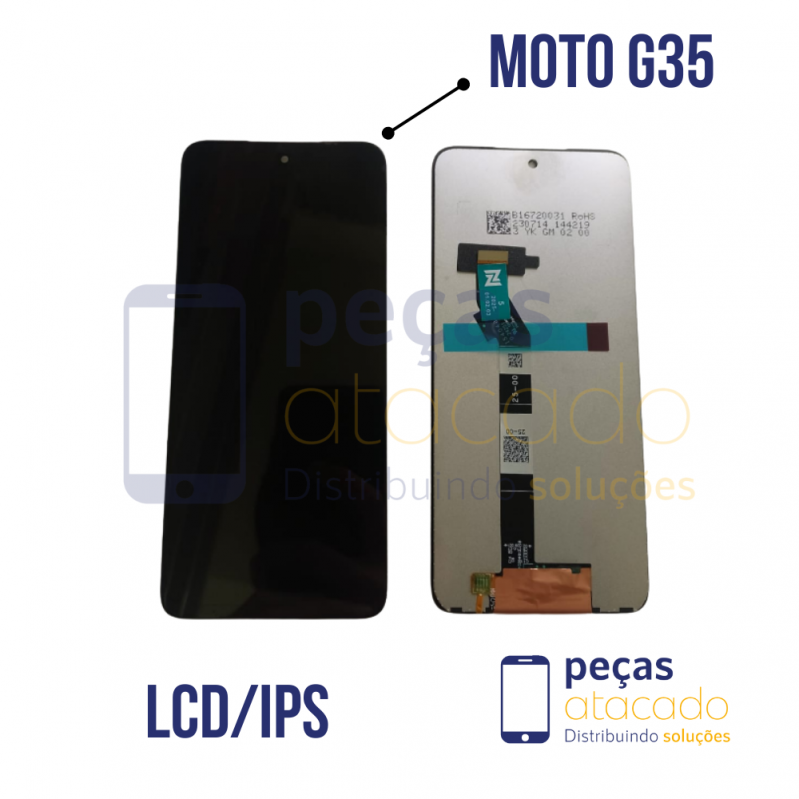 S-0308 FRONTAL MOTOROLA MOTO G35 (XT2433) SEM ARO ORIGINAL CHINA IPS