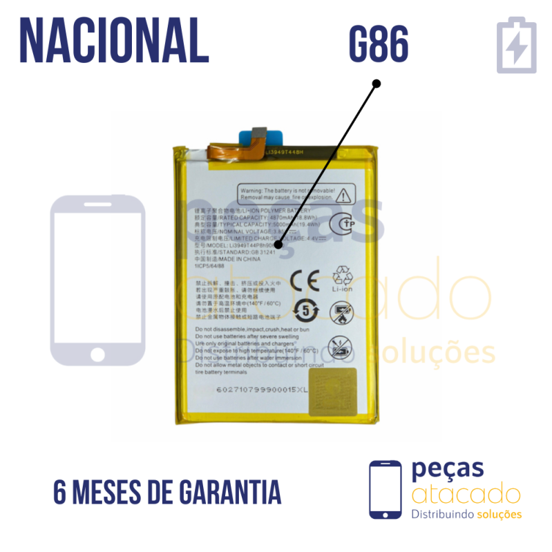 BA-0688 BATERIA ORIGINAL NACIONAL MOTOROLA MOTO G86 5G XT2527 RA52