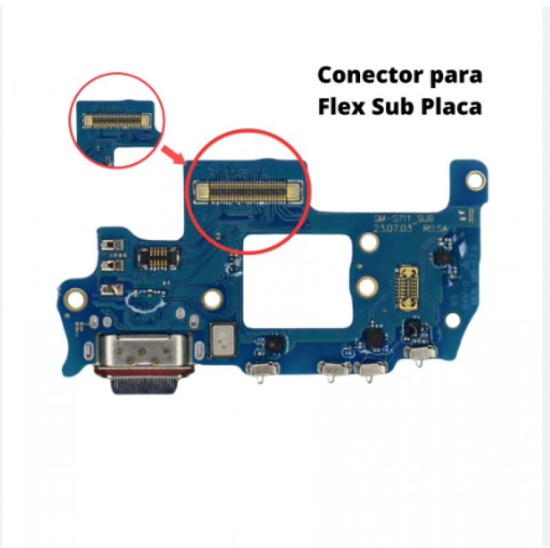 SB-0093 SUB PLACA DE CARGA SAMSUNG S23 FE NACIONAL