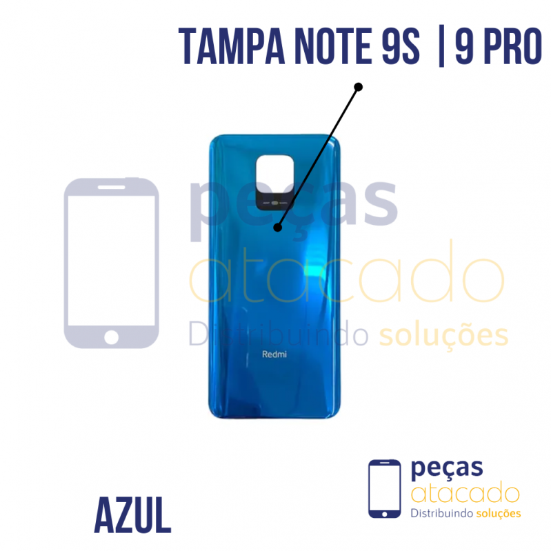 TAMPA TRASEIRA XIAOMI NOTE 9S | 9 PRO AZUL