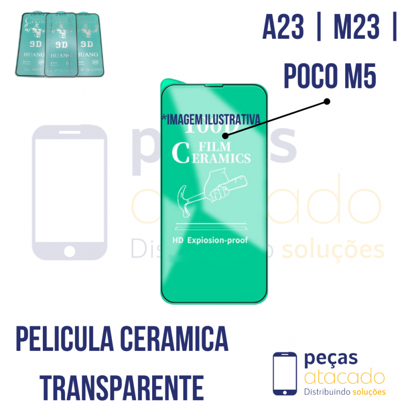 P-0350 PELICULA SAMSUNG A23 | M23 | POCO M5 CERAMICA TRANSPARENTE