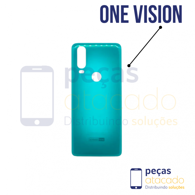 TAMPA TRASEIRA MOTOROLA MOTO ONE ACTION VERDE
