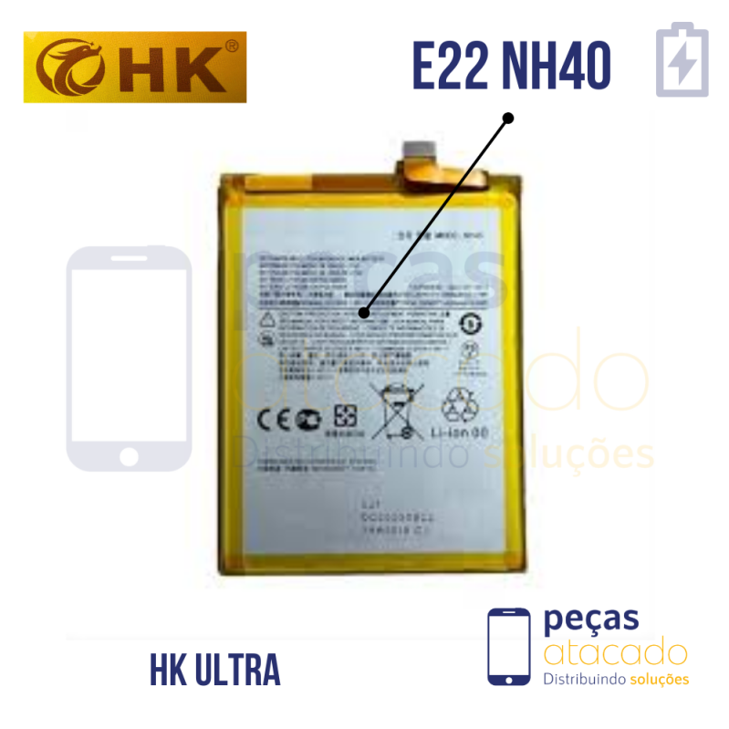 BA-0062 BATERIA 1 LINHA MOTOROLA MOTO E22 (XT-2239) (NH40)