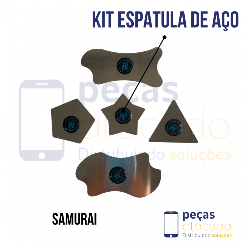 KIT ESPATULA DE AÇO SAMURAI