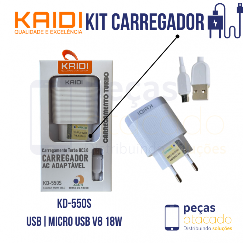 CARREGADOR RELOGIO KAIDI KD-9091