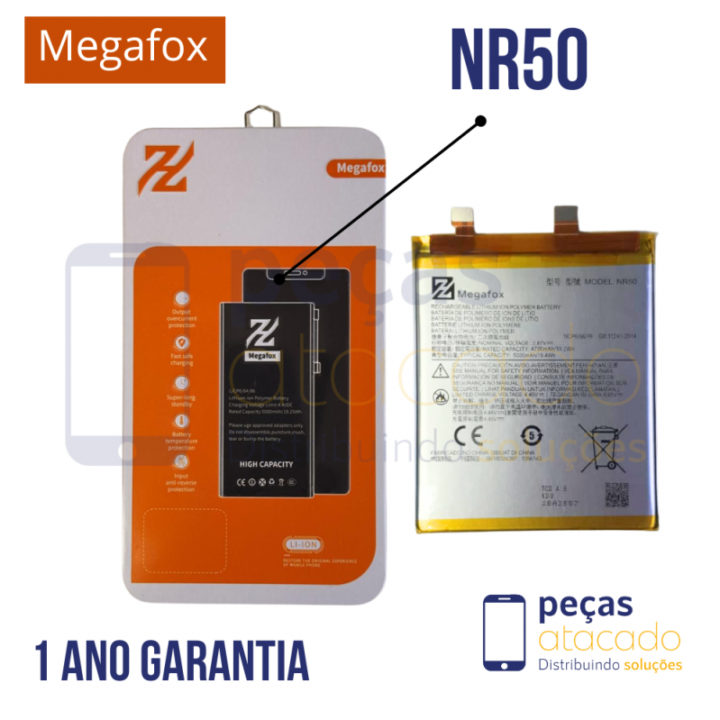 BA-0289 BATERIA MEGAFOX MOTOROLA MOTO EDGE X30 (NR50) (1 ANO DE GARANTIA)