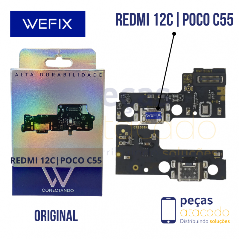 SUB PLACA DE CARGA XIAOMI REDMI 12 WEFIX ORIGINAL