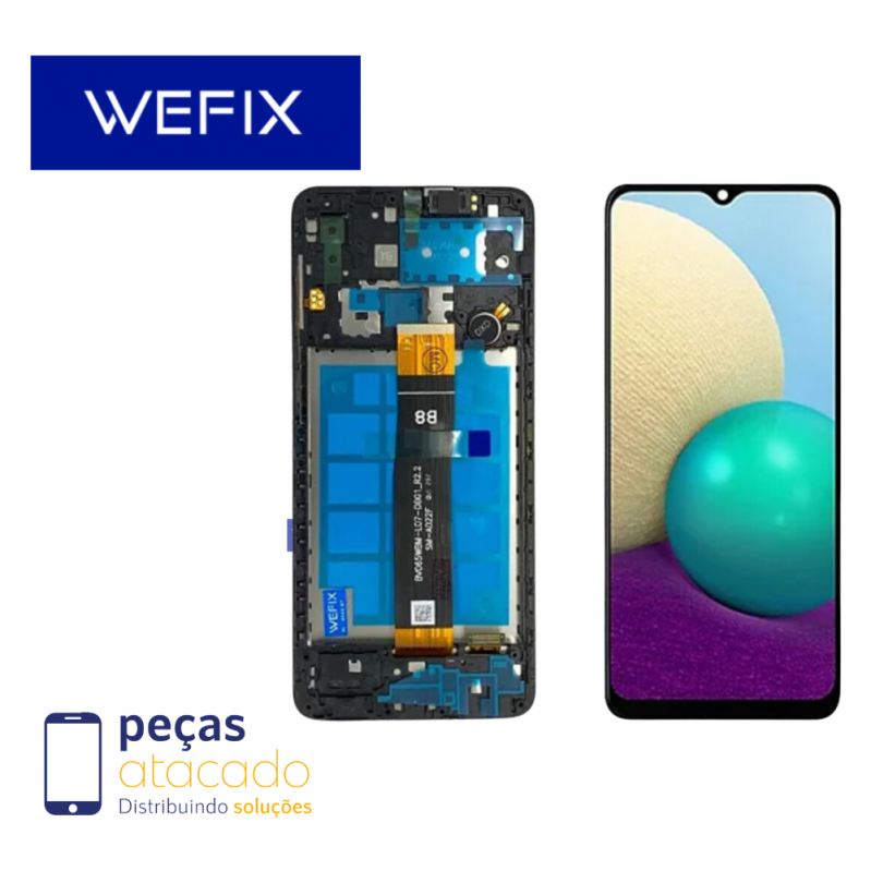S-0393 FRONTAL SAMSUNG A02 (SM-A125F) COM ARO WEFIX IPS