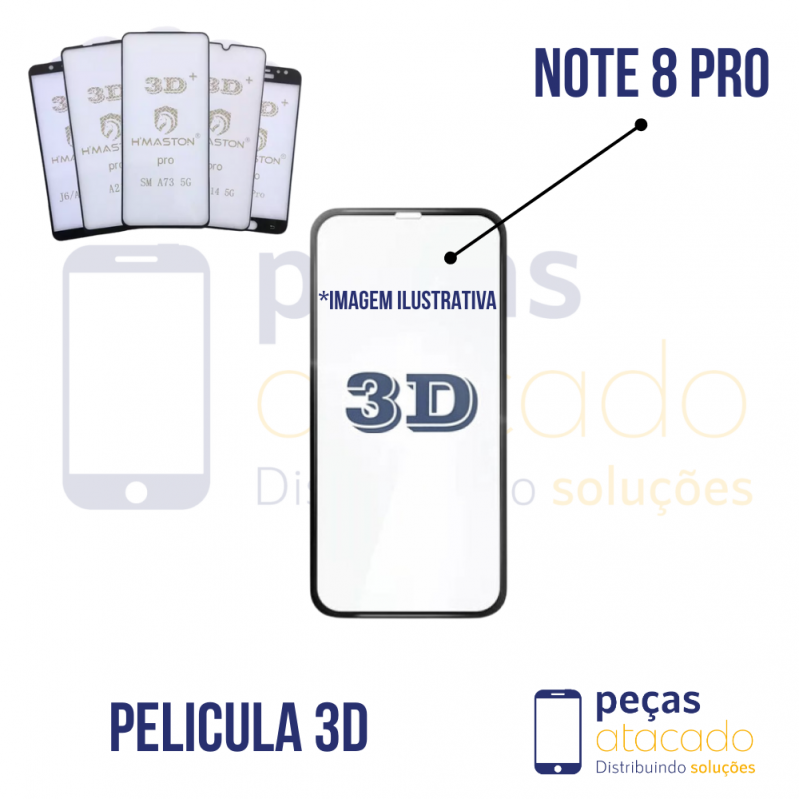 P-0304 PELICULA XIAOMI NOTE 8 PRO 3D