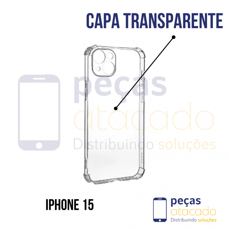 CAPA TRANSPARENTE IPHONE 15
