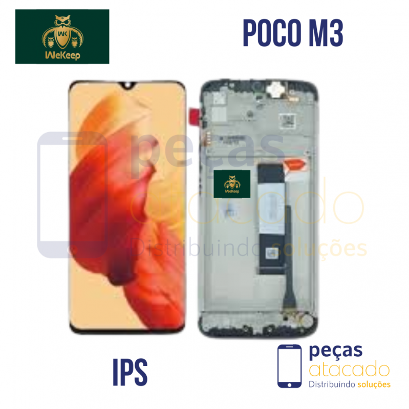 S-0532 FRONTAL XIAOMI POCO M3 (M2010J19CG) | REDMI 9T (M2010J19SL) COM ARO WE KEEP IPS
