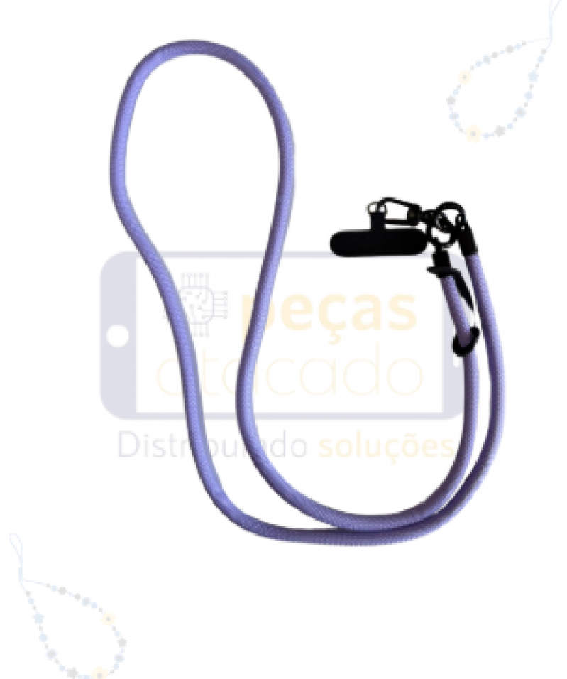 CORDÃO REFORÇADO PARA CELULAR LILAS