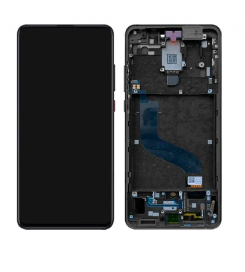 FRONTAL XIAOMI MI 9T / MI 9T PRO COM ARO PRETO MACAQUINHO PREMIUM IPS