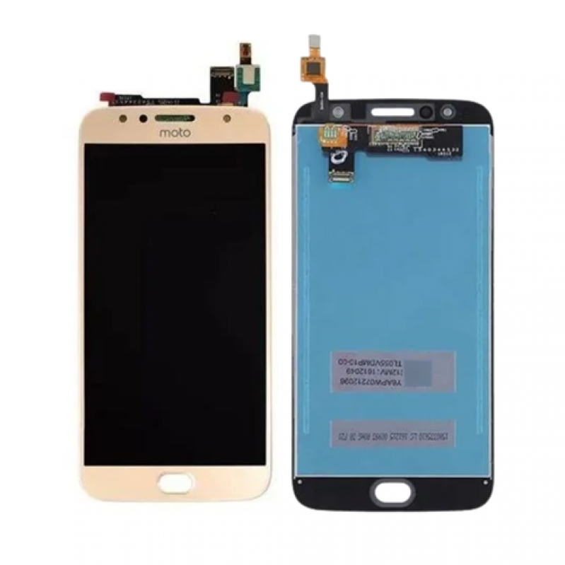 S-0222 FRONTAL MOTOROLA MOTO G5S PLUS (XT1802) SEM ARO DOURADO ORIGINAL CHINA IPS