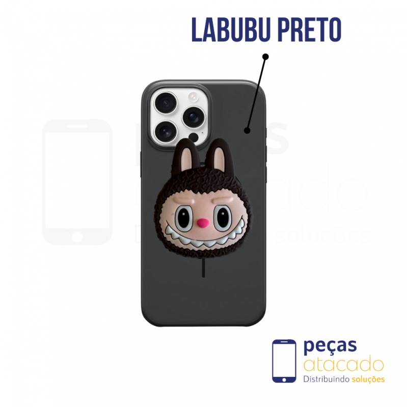 POP SOCKET LABUBU PRETO