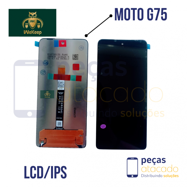 S-0310 FRONTAL MOTOROLA MOTO G75 (XT2437) SEM ARO WE KEEP IPS