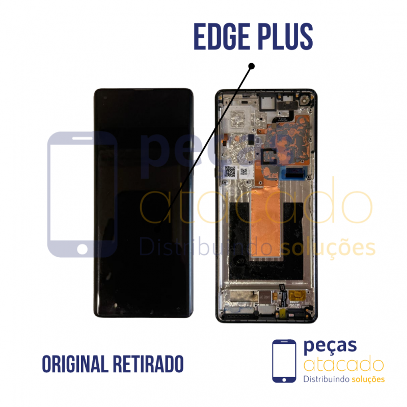 S-1033 FRONTAL MOTOROLA MOTO EDGE PLUS 5G COM ARO ORIGINAL RETIRADO