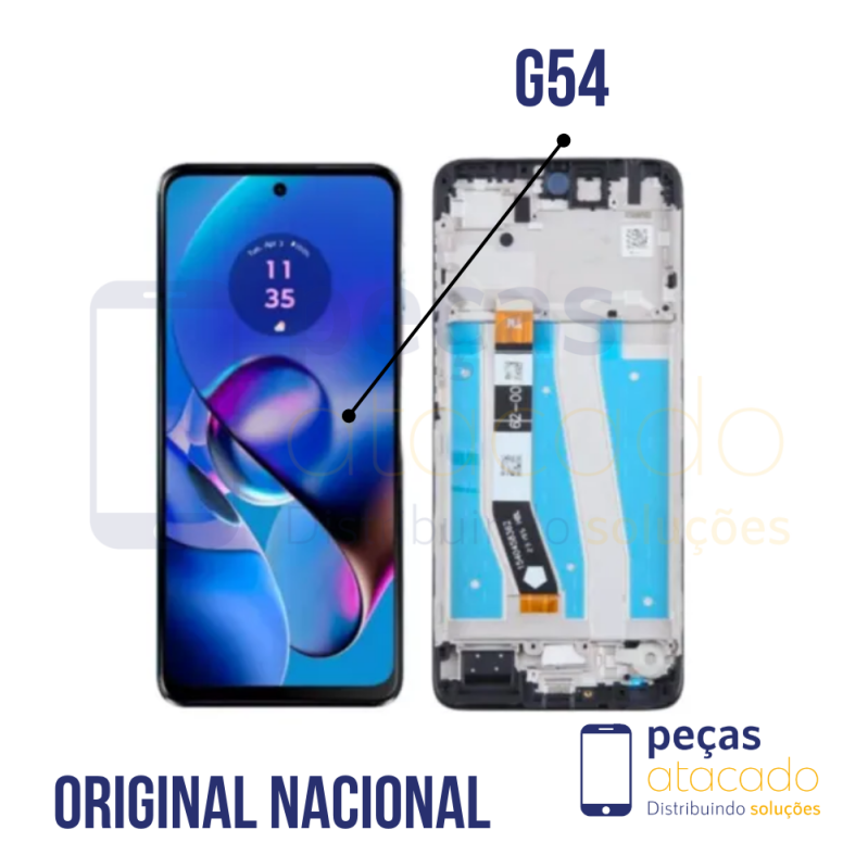 S-0975  FRONTAL MOTOROLA MOTO G54 5G (XT4323) COM ARO ORIGINAL NACIONAL