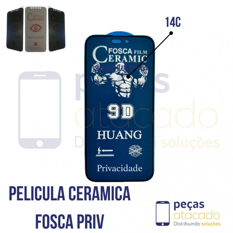 P-0472 PELICULA XIAOMI REDMI 14C CERAMICA FOSCA PRIVACIDADE