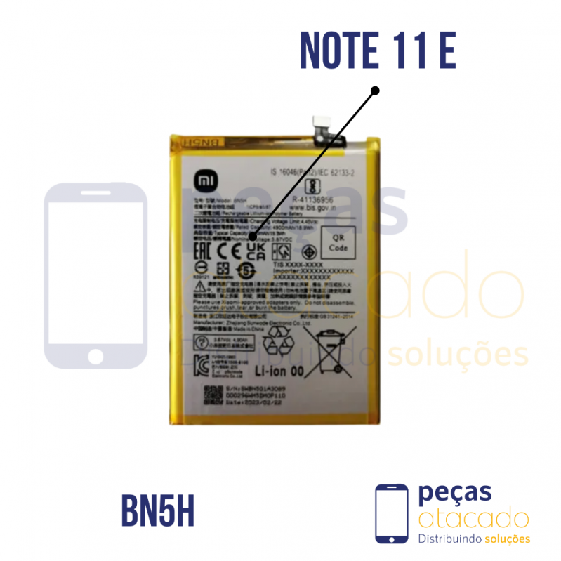 BA-0638 BATERIA 1 LINHA XIAOMI NOTE 11E | POCO M4 5G (BN5H)