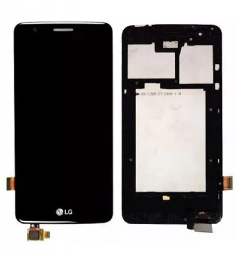S-0545 FRONTAL LG K8 2017 (LGX240) COM ARO PRETA ORIGINAL CHINA IPS