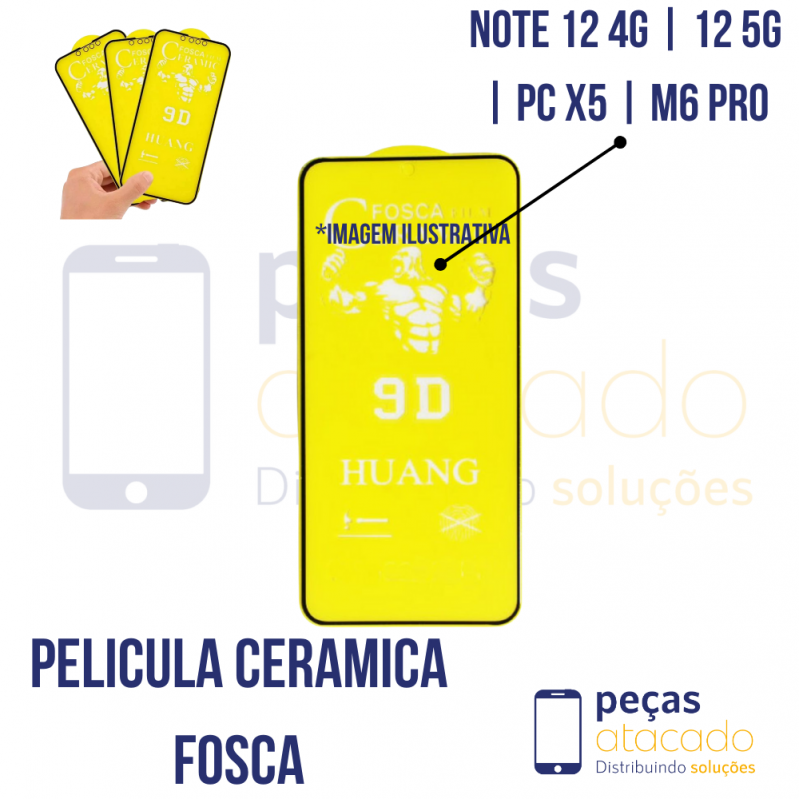 P-0298 PELICULA XIAOMI NOTE 12 4G | 12 5G | PC X5 | M6 PRO CERAMICA FOSCA
