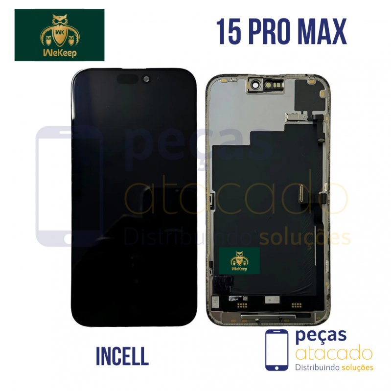 S-0712 FRONTAL IPHONE 15 PRO MAX SEM ARO WE KEEP IC INCELL IPS