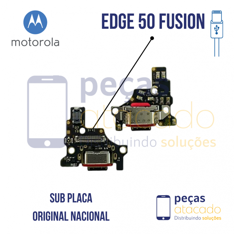 SB-0216 SUB PLACA DE CARGA CONECTOR MOTOROLA MOTO EDGE 50 FUSION (XT2429) ORIGINAL