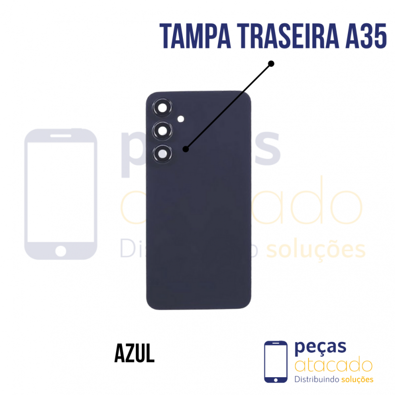 TAMPA TRASEIRA SAMSUNG A35 AZUL