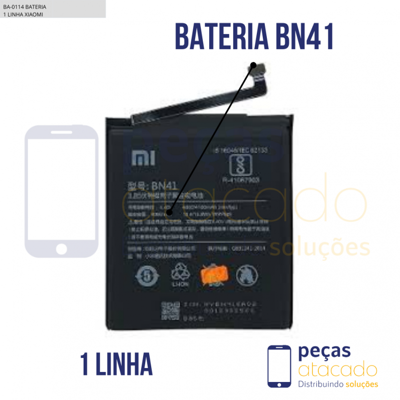 BA-0114 BATERIA 1 LINHA XIAOMI (BN41)