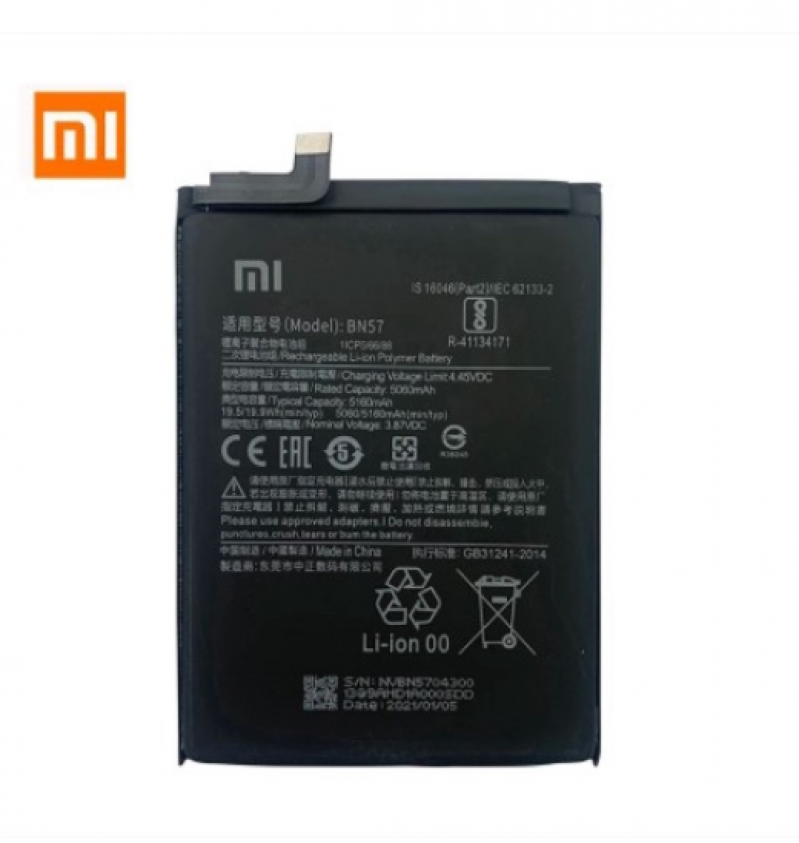 BA-0134 BATERIA 1 LINHA XIAOMI POCO X3 (BN57)