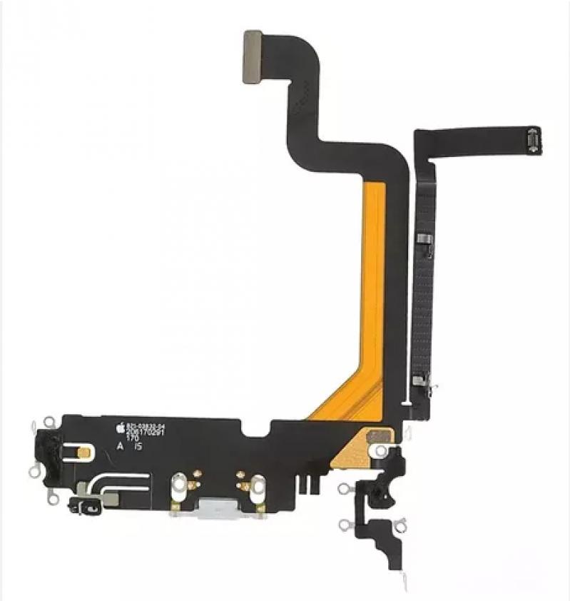 SB-0307 FLEX CONECTOR DE CARGA IPHONE 14 PRO MAX (Cinza Claro)