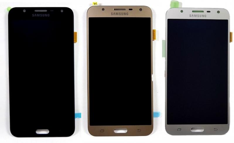 S-0533 FRONTAL SAMSUNG J7 NEO (SM-J701) J7 (SM-J700) SEM ARO DOURADA ORIGINAL CHINA OLED