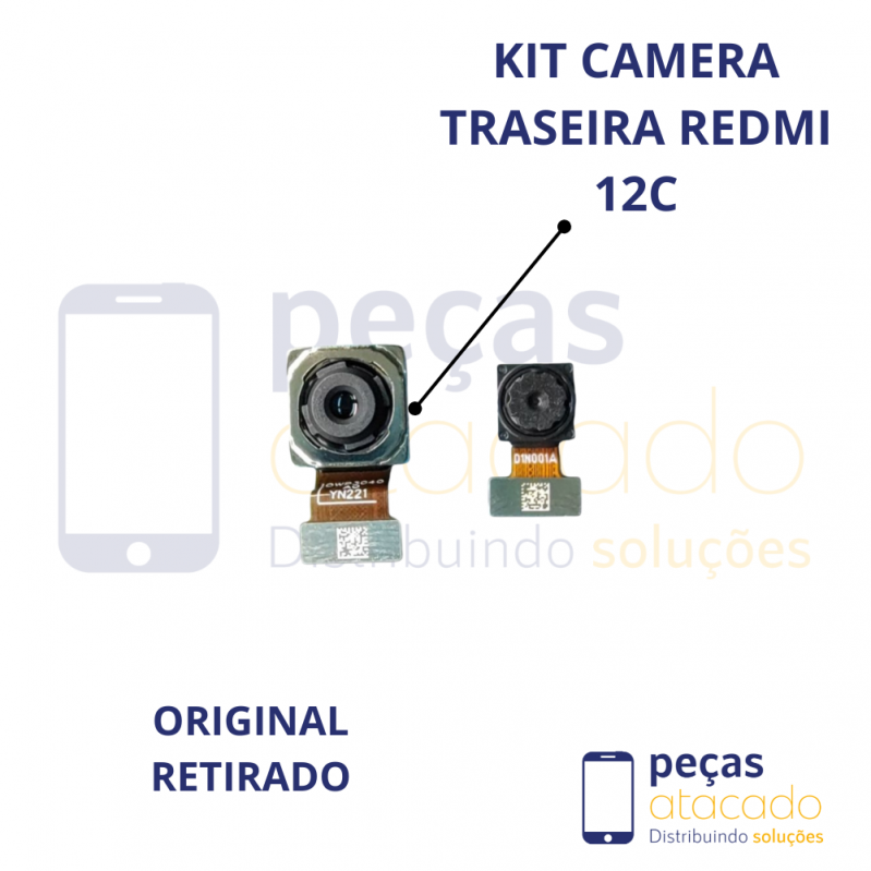 G-0058 KIT CAMERA TRASEIRA XIAOMI REDMI 12C ORIGINAL RETIRADA