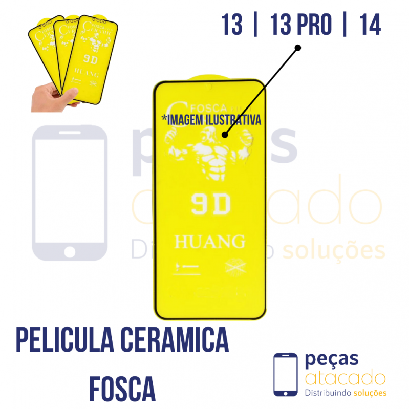 P-0719 PELICULA IPHONE 13 | 13 PRO | 14 CERAMICA FOSCA