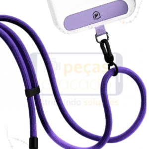 CORDÃO REFORÇADO PARA CELULAR ROXO