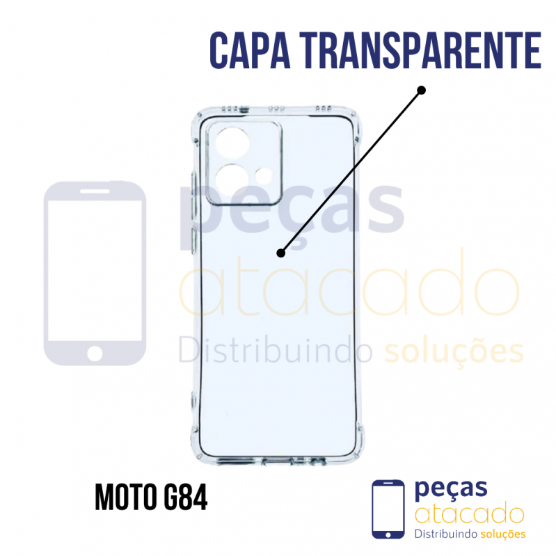 CAPA TRANSPARENTE MOTOROLA MOTO G84