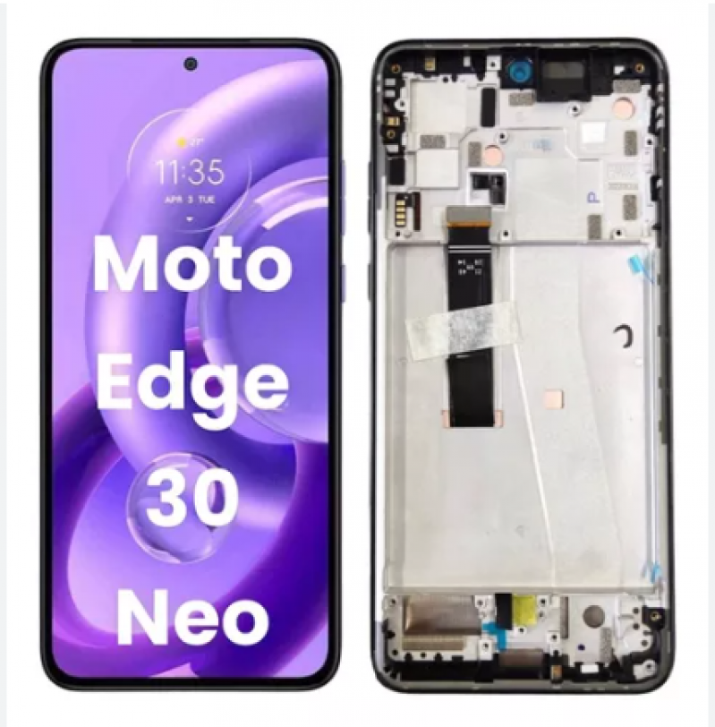 FRONTAL MOTOROLA MOTO EDGE 30 NEO  | XT2245 COM ARO PRETO NACIONAL